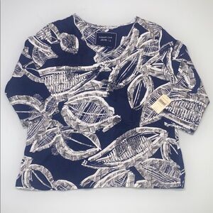 Coldwater Creek sketchy leaf tee NWT